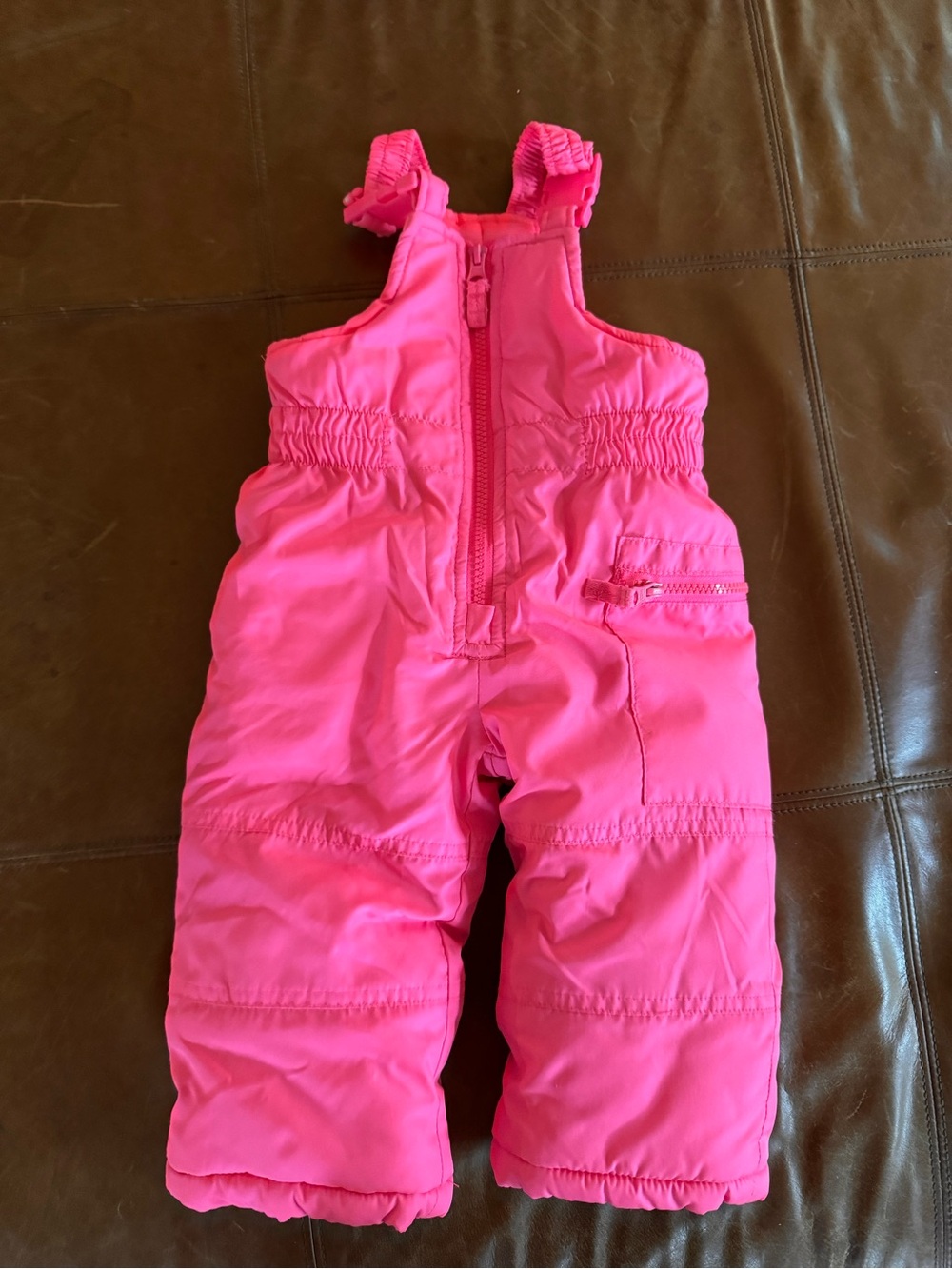 Carter's Bright Pink Insulated Bib Overalls for Kids